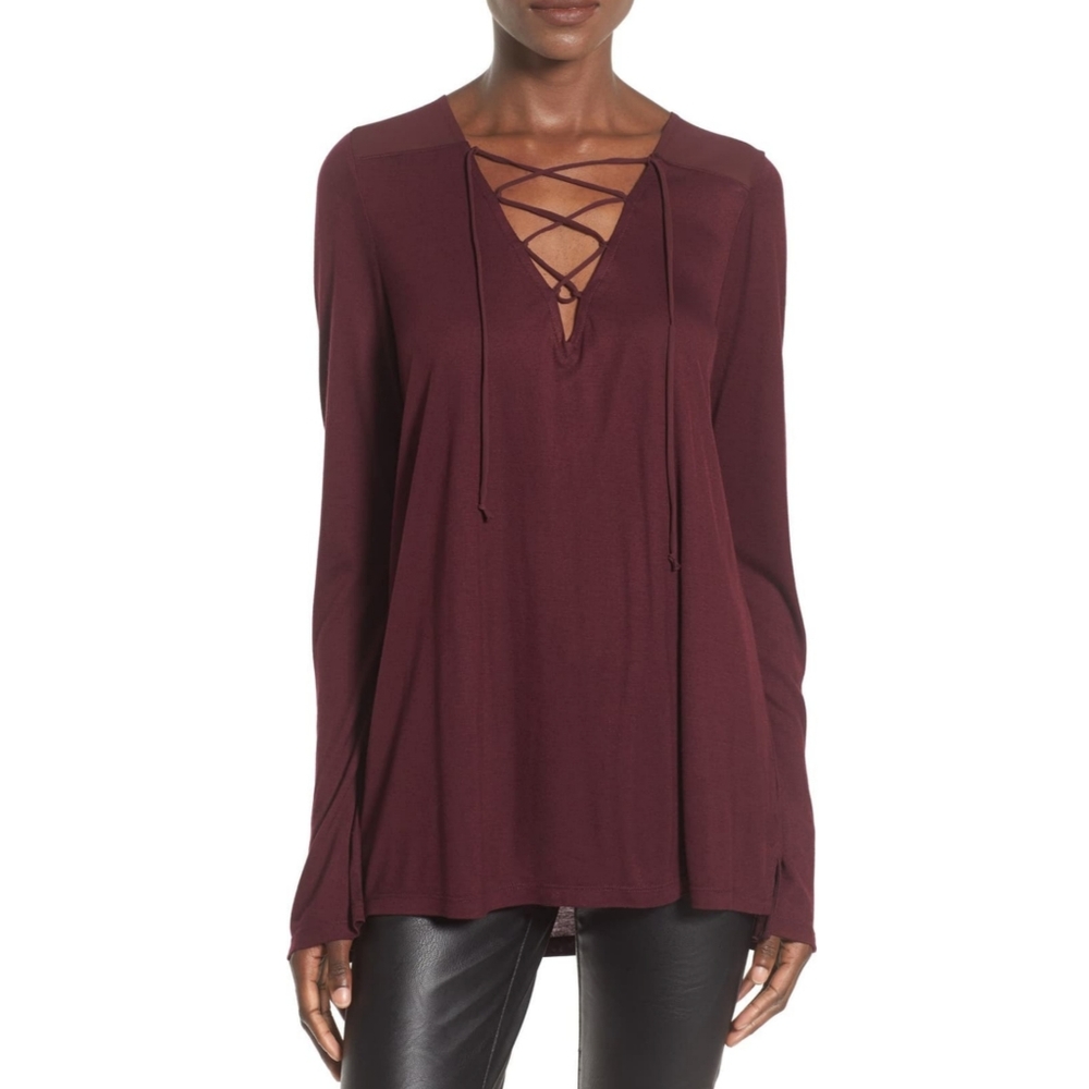 Leith Lace-Up Top